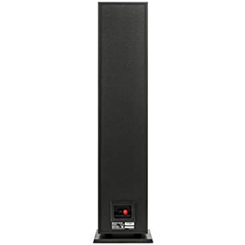 Polk Monitor XT60 Tower Speaker – Hi-Res Audio Certified, Dolby Atmos, DTS:X & Auro 3D Compatible, 1″ Tweeter, 6.5″ Dynamically Balanced Woofer, (2) 6.5″ Passive Radiators (Single, Midnight Black)