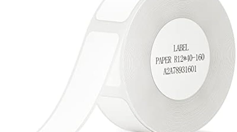 Thermal Label Maker Paper for D11/D110 160 Labels/Roll (12×40mm)