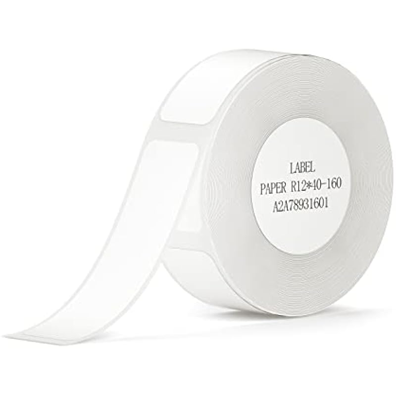 Thermal Label Maker Paper for D11/D110 160 Labels/Roll (12×40mm)