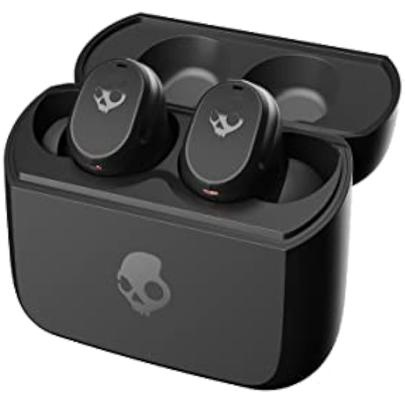 Skullcandy Mod In-Ear Wireless Earbuds, 34 Hr Battery, Microphone, Works with iPhone Android and Bluetooth Devices – Black