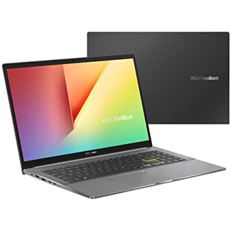 ASUS VivoBook S15 S533 Thin and Light Laptop, 15.6” FHD Display, Intel Core i7 Processor, 8GB DDR4 RAM, 512GB PCIe SSD, Wi-Fi 6, Windows 11 Home, Indie Black, S533EA-AS79-CA