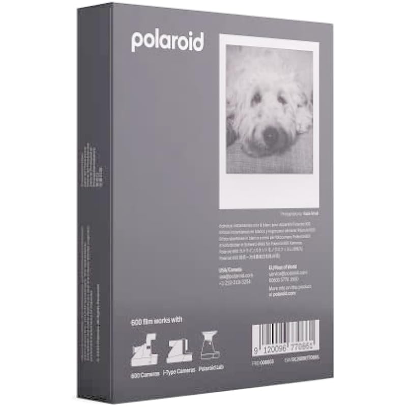 Polaroid Black & White Film for 600 (8 Photos) (6003)