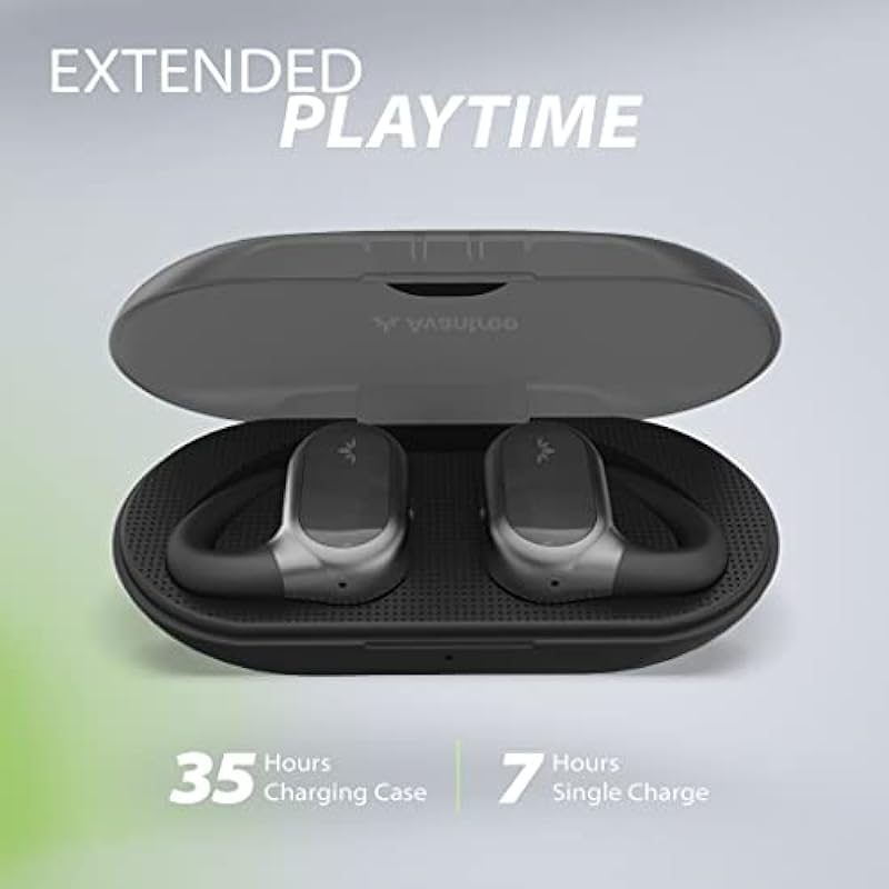 Avantree Breeze – Open-Ear Bluetooth 5.2 Earbuds with Surroundings Awareness, Clear Voices, and Comfortable Over-Ear Hooks, Wireless Headphones Perfect for Leisure & Daily Use