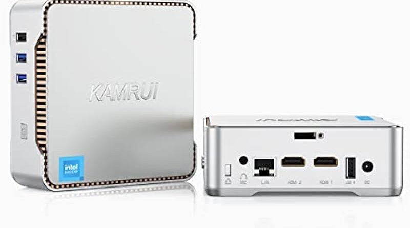 KAMRUI Mini PC,12th Intel Alder Lake- N95 (up to 3.4GHz) 16GB RAM 512GB M.2 SSD Mini PC Windows 11 Pro, Gigabit Ethernet, 4K UHD, Dual Wi-Fi, BT 4.2 Home/Business Mini Desktop Computer