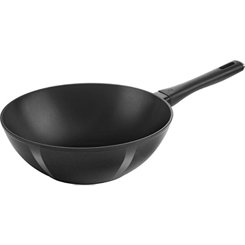 Zwilling J.A. Henckels Madura 12″ Wok I Made in Italy I PFOA Free High Qualilty Non-Stick Wok I Stay Cool Handle, Black, Large (66281-306)