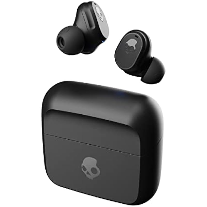Skullcandy Mod In-Ear Wireless Earbuds, 34 Hr Battery, Microphone, Works with iPhone Android and Bluetooth Devices – Black