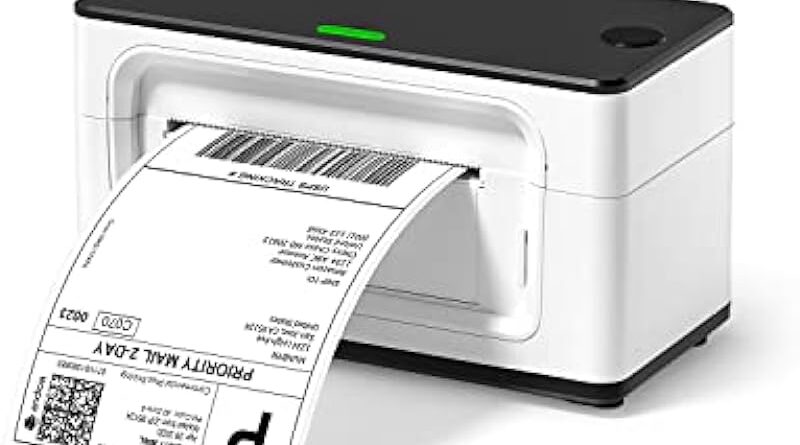 MUNBYN Shipping Label Printer, 4x6 Label Printer for Shipping Packages, USB Thermal Printer for Shipping Labels Home Small Business, Compatible with Etsy, Shopify, Ebay, Amazon, UPS(Not Bluetooth)