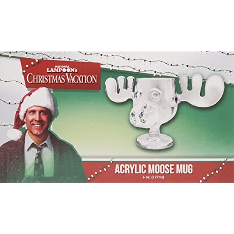 Spoontiques – National Lampoon’s Christmas Vacation Acrylic Moose Cup – Griswold Moose Mug – 4.5” – 6 Ounce