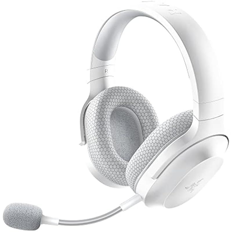 Razer Barracuda X Wireless Gaming & Mobile Headset (PC, Playstation, Switch, Android, iOS): 2022 Model – 2.4GHz Wireless + Bluetooth – Lightweight 250g – 40mm Drivers – 50 Hr Battery – Mercury White