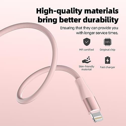 iPhone Charger Apple MFi Certified 3Pack 10 FT Lightning Cable Fast Charging iPhone Charger Cord Compatible with iPhone 14 13 12 11 Pro Max XR XS X 8 7 6 Plus SE iPad and More – Multi Color