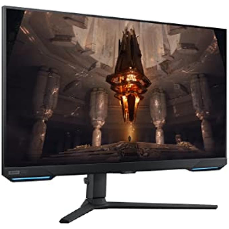 SAMSUNG Odyssey G70B Series 28-Inch 4K UHD Gaming Monitor, IPS Panel, 144Hz, 1ms, HDR 400, G-Sync and FreeSync Premium Pro Compatible, Ultrawide Game View – LS28BG702ENXGO