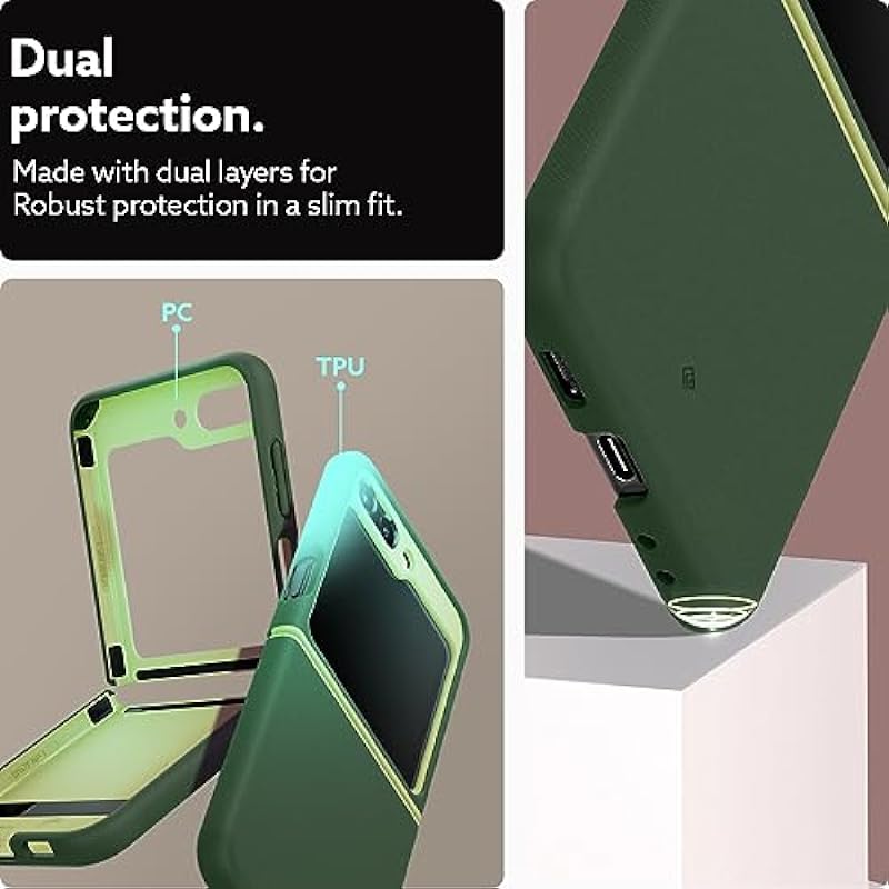 Caseology Nano Pop Silicone Case Compatible with Samsung Galaxy Z Flip 5 Case (2023) – AVO Green