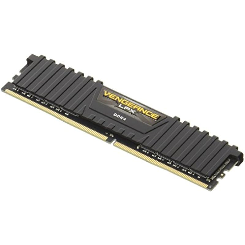 Corsair CMK8GX4M1A2666C16 Vengeance LPX 8GB (1x8GB) DDR4 DRAM 2666MHz (PC4-21300) C16 Memory Kit – Black