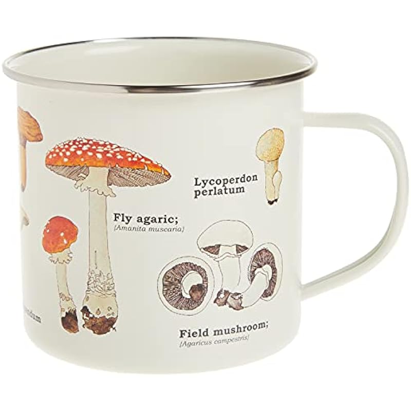 Gift Republic GR270058 Mushroom Enamel Mug, Multi