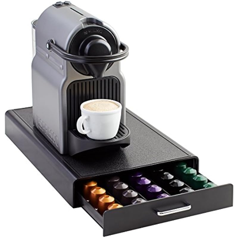 Amazon Basics Nespresso Coffee Pod Storage Drawer Holder, 50 Capsule Capacity – Only For Original Line