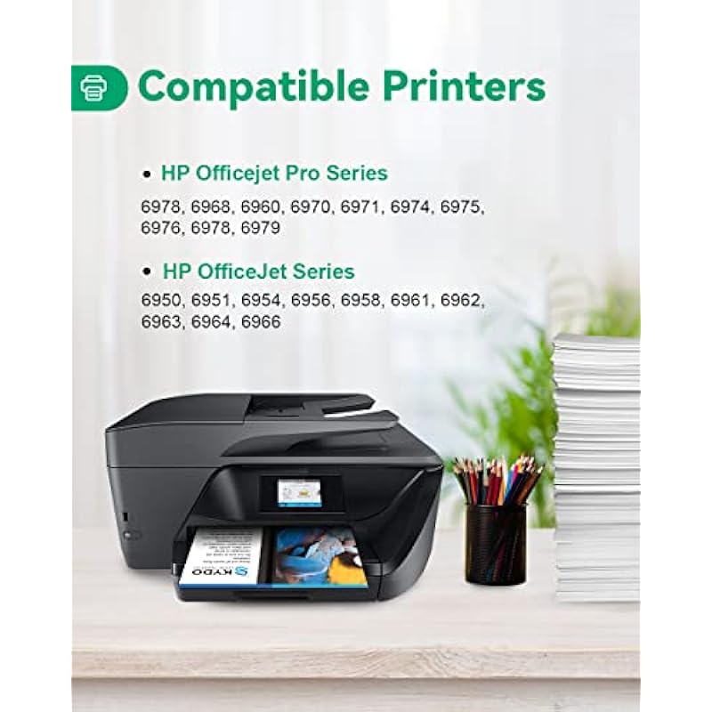 902XL Ink Cartridge Combo Pack, 6789 Ink Cartridge, Replacement for HP Ink 902XL 902 XL Work with Officejet Pro 6978 6960 6962 6968 6954 6958 6950 6951 6970 Printer Ink (4-Pack)