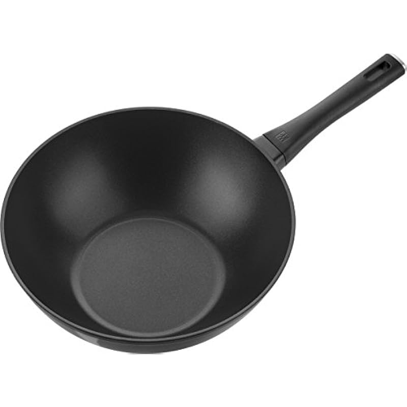 Zwilling J.A. Henckels Madura 12″ Wok I Made in Italy I PFOA Free High Qualilty Non-Stick Wok I Stay Cool Handle, Black, Large (66281-306)