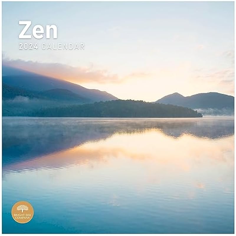 2024 Zen Monthly Wall Calendar by Bright Day, 12 x 12 Inch