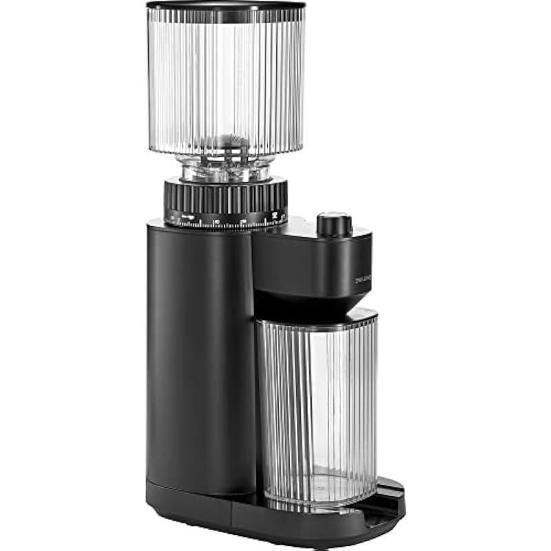 ZWILLING Enfinigy Premium Automatic Glass Coffee Bean Grinder with Stainless Steel Grinder – SCA Awarded, Dishwasher Safe, Perfect for Espresso and Filter Coffee, German Design