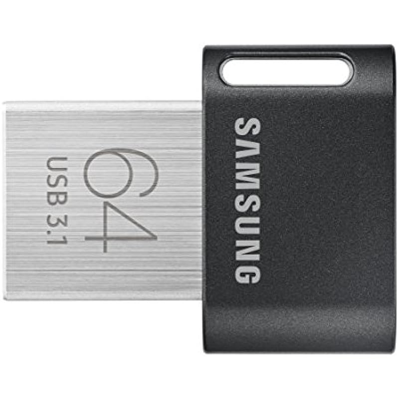 SAMSUNG MUF-64AB/AM FIT Plus 64GB – USB 3.1 Flash Drive, Black/Sliver [Canada Version]