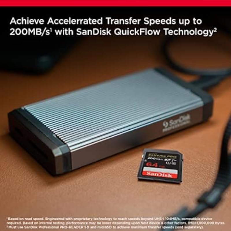 SanDisk 64GB Extreme PRO SDXC UHS-I Memory Card – C10, U3, V30, 4K UHD, SD Card – SDSDXXU-064G-GN4IN