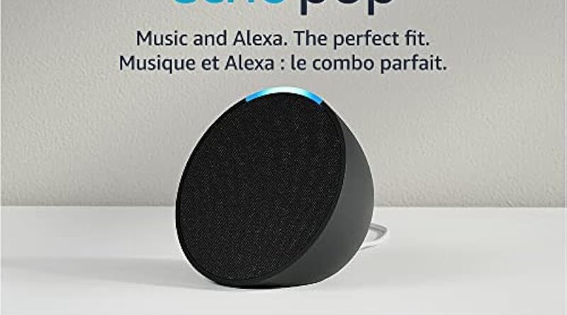 Introducing Echo Pop | Full sound compact smart speaker with Alexa | Charcoal