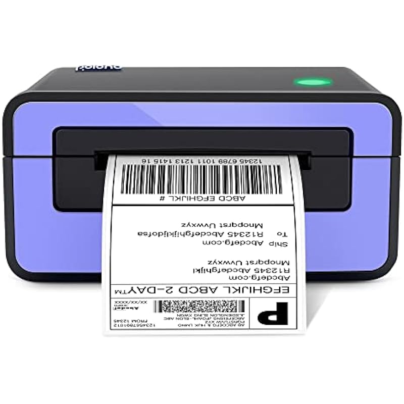 POLONO 4×6 Thermal Label Printer for Shipping Packages, Commercial Direct Thermal Label Maker, Compatible with USPS, FedEx, Shopify, Ebay,Shipping Label, Amazon, Support Multiple Systems Printer,