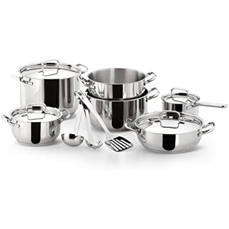 Lagostina Sfiziosa Induction Cookware Set Silver Large