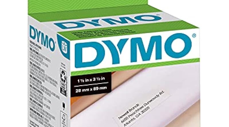 DYMO LW Mailing Address Labels | 1-1/8" x 3-1/2" (28 x 89mm) | for LabelWriter Label Printers | 2 Rolls of 350 (700 Total)