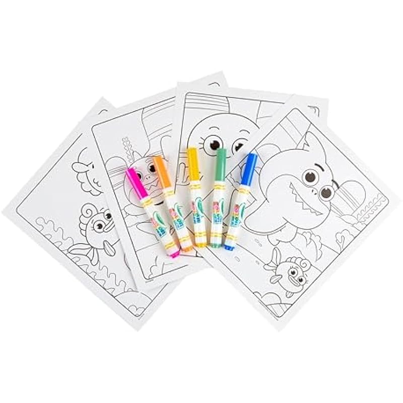 Crayola Color Wonder Baby Shark Coloring Pages, Mess Free Coloring, Gift for Kids, Age 3, 4, 5, 6