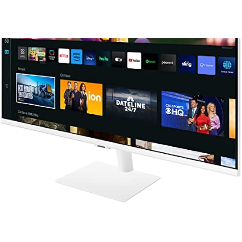 Samsung 32″ M5 Smart White UHD Monitor with Smart TV Apps and Mobile connectivity (LS32CM501ENXZA) [Canada Version] (2023)