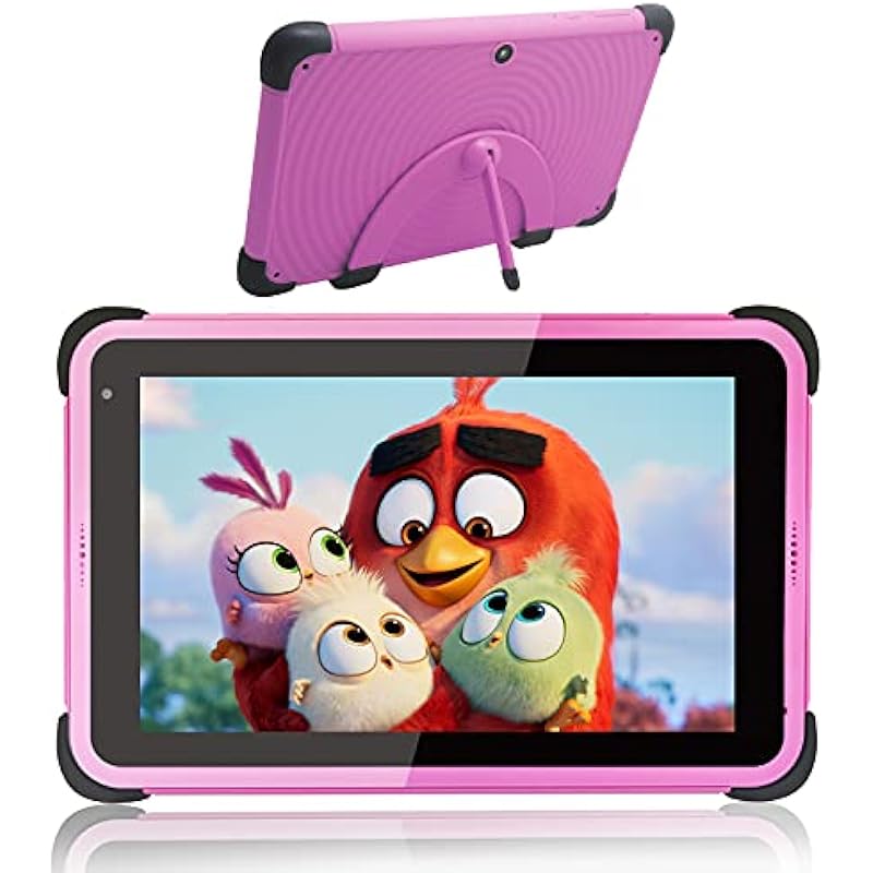 8 inch Kids Tablet Android 11,Tablets for Kids,AX WiFi 6,1280×800 IPS HD Display,2GB RAM 32GB ROM Toddlers Tablet with Parental Control,5+8MP Camera,WiFi Tablet for Girls (Pink)