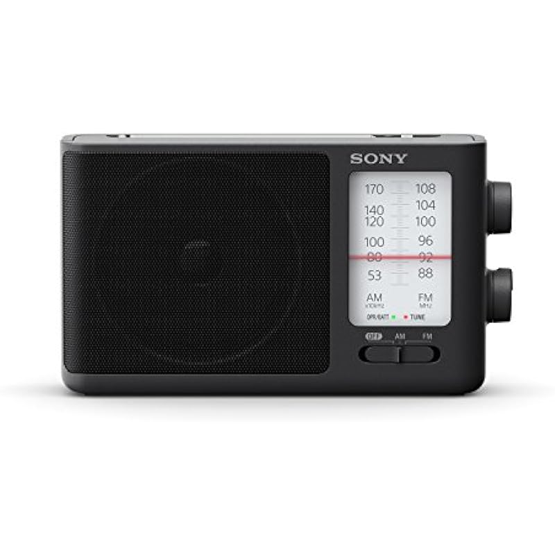 Sony ICF-506 Analog Tuning Portable FM/AM Radio, Black 2.14 lb