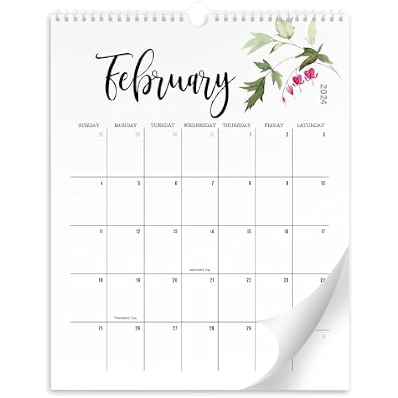 Aesthetic Floral Wall Calendar – Runs from June 2023 Until December 2024 – The Perfect 23-24 Spiral Calendar and Monthly Planner for Easy Organizing