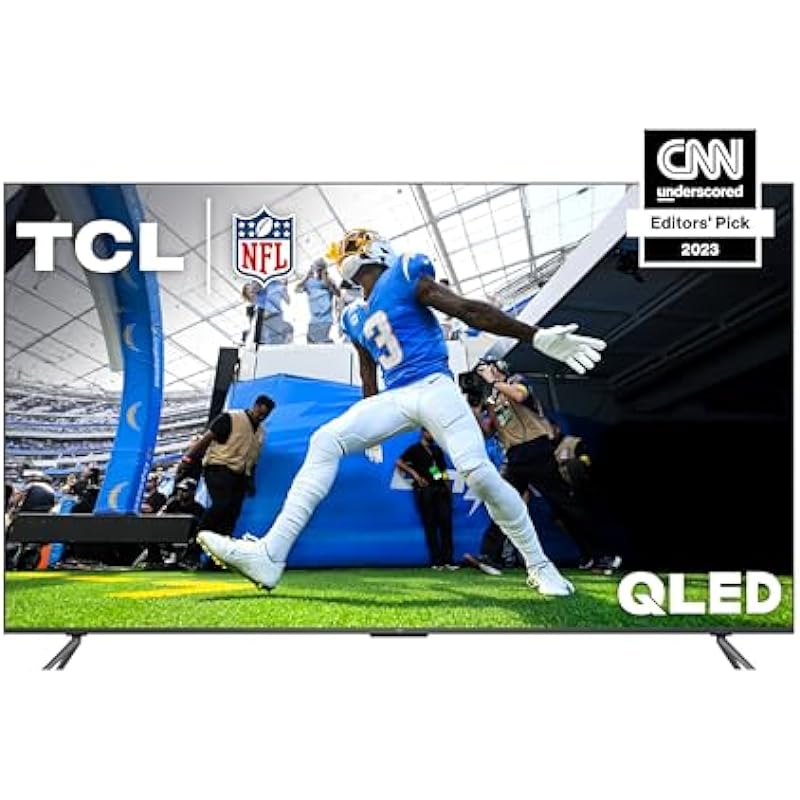 TCL 85-Inch Q6 QLED 4K Smart TV with Google TV (85Q650G-CA, 2023 Model) Dolby Vision, Dolby Atmos, HDR Pro+, Game Accelerator Enhanced Gaming, Voice Remote, Works with Alexa, Streaming UHD Television