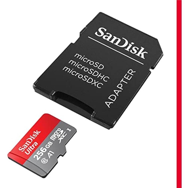 SanDisk 128GB Ultra MicroSDXC UHS-I Memory Card with Adapter – 120MB/s, C10, U1, Full HD, A1, Micro SD Card – SDSQUA4-128G-GN6MA