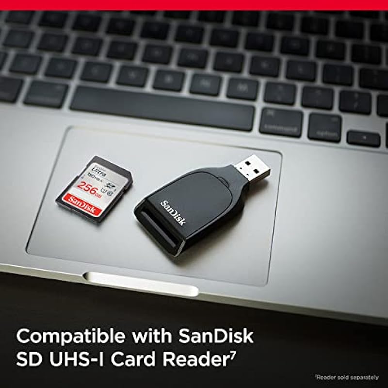 SanDisk 256GB Ultra SDXC UHS-I Memory Card – Up to 150MB/s, C10, U1, Full HD, SD Card – SDSDUNC-256G-GN6IN