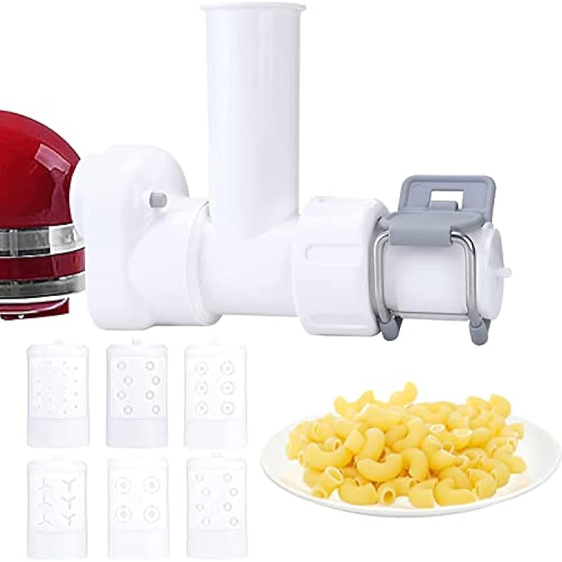 Pasta attachment for kitchenaid stand mixer with 6 Different Shapes of Pasta Outlet, Durable pasta attachment for kitchenaid mixer kitchenaid mixer accessories