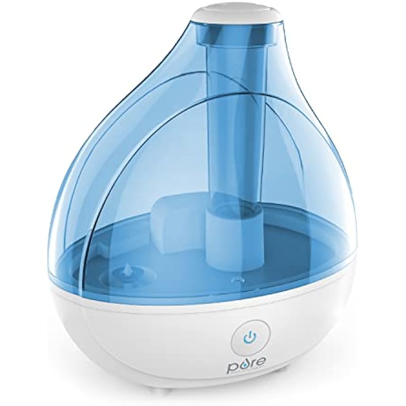Pure Enrichment® MistAire™ Ultrasonic Cool Mist Humidifier – Premium Unit Lasts Up to 25 Hours with Whisper-Quiet Operation, Automatic Shut-Off, Night Light Function, and BPA-Free