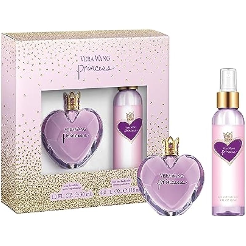 Vera Wang – Princess Gift Set for Women: Eau de Toilette 30ml + Body Mist 120ml : sheer, fruity floral – rich with vanilla and brimming with exotic flowers and succulent fruits