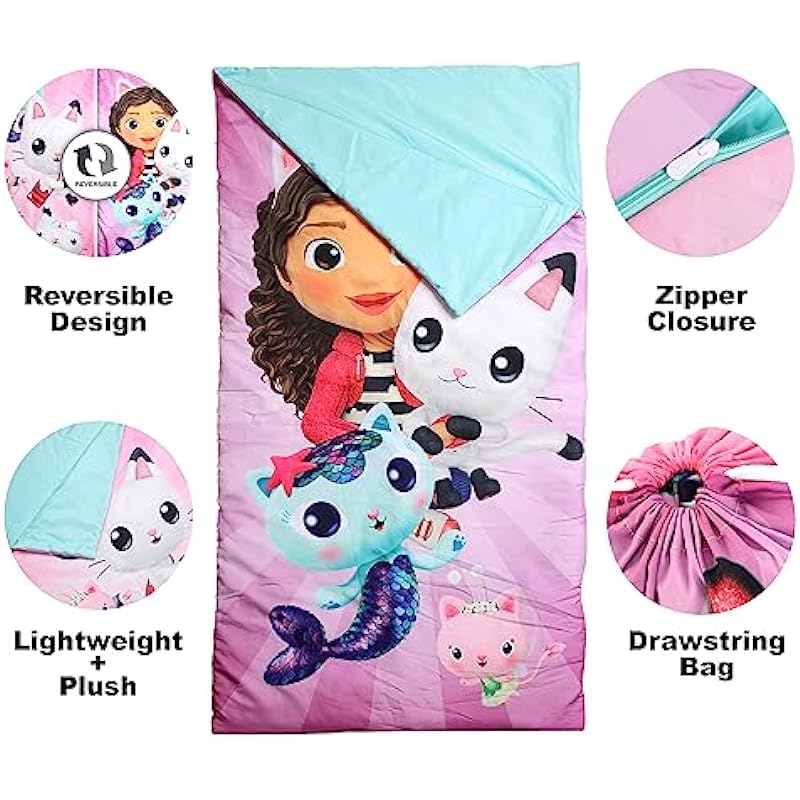 Kids Lightweight Indoor Slumber Bag/Sleeping Bag Expressions Ultra-Soft & Cozy