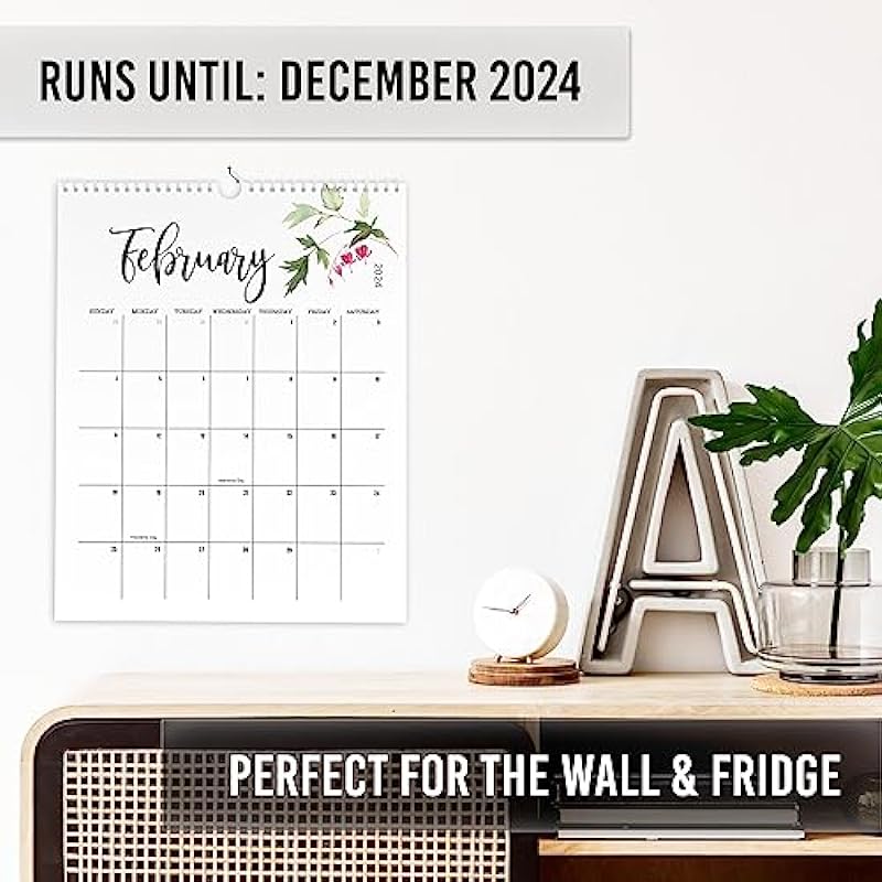 Aesthetic Floral Wall Calendar – Runs from June 2023 Until December 2024 – The Perfect 23-24 Spiral Calendar and Monthly Planner for Easy Organizing