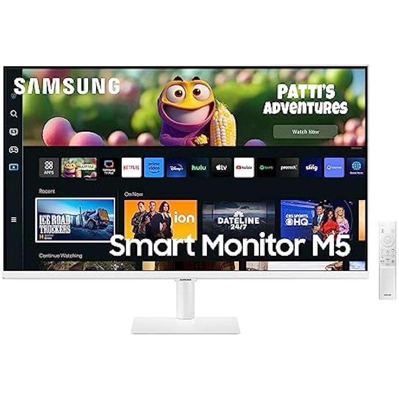 Samsung 32″ M5 Smart White UHD Monitor with Smart TV Apps and Mobile connectivity (LS32CM501ENXZA) [Canada Version] (2023)
