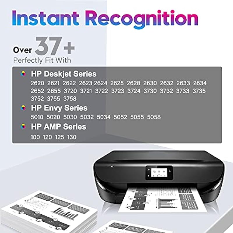 ONLYU 65XL Balck Ink Cartridge Remanufactured for HP 65 XL Ink Replacement for Envy 5055 5052 5058 DeskJet 3755 3752 2655 3720 3722 3723 3730 3732 3758 2652 2624 Printer (2 Black)