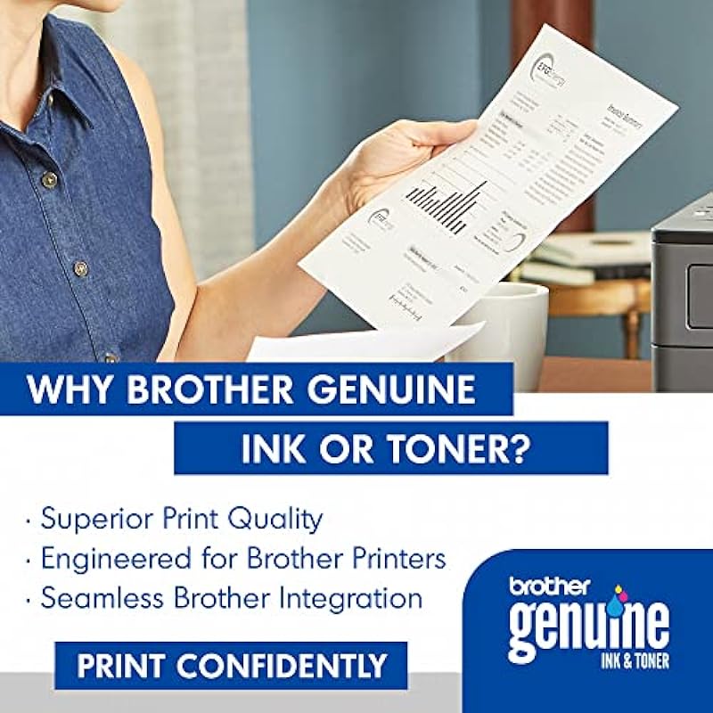 Brother Genuine High Yield Toner Cartridge, TN660, Replacement Black Toner, Page Yield Up to 2,600 Pages, 1 Pack