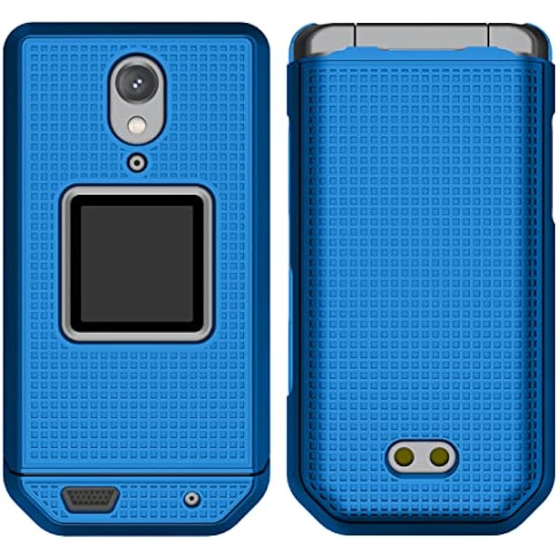 Case for CAT S22 Flip Phone, Nakedcellphone Slim Hard Shell Protector Cover – Cobalt Blue