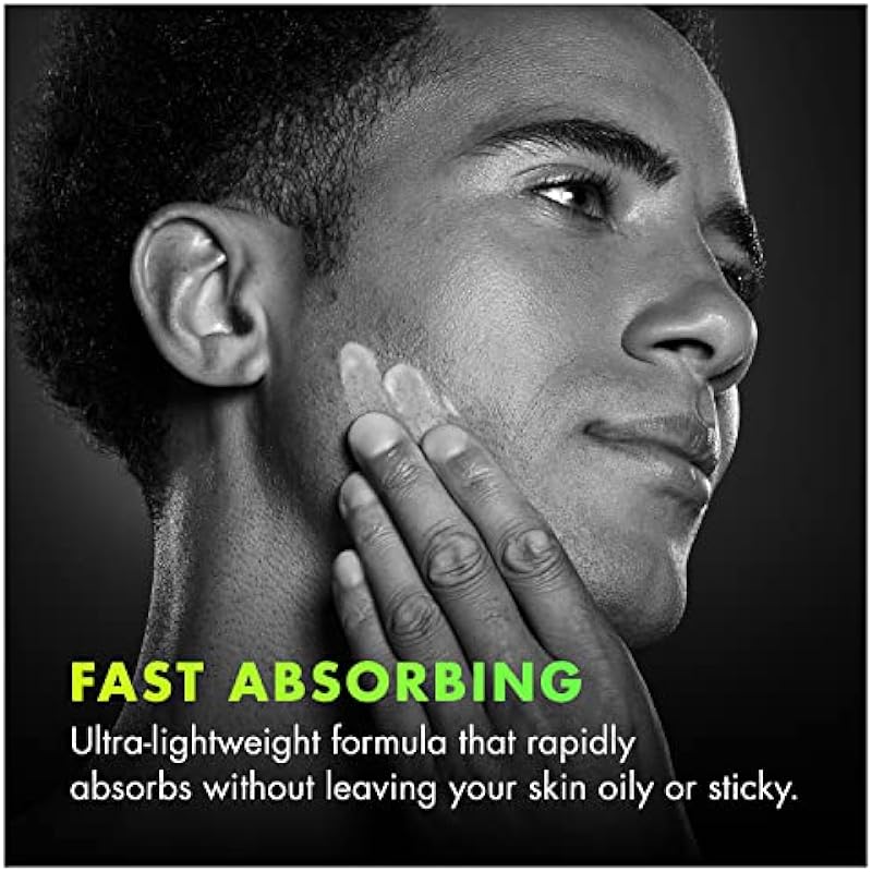 Gillette Fast Absorbing Face Moisturizer for Men by GilletteLabs, Lightweight and Hydrating, Includes Vitamin B3 + Sea Kelp, 3.4 OZ