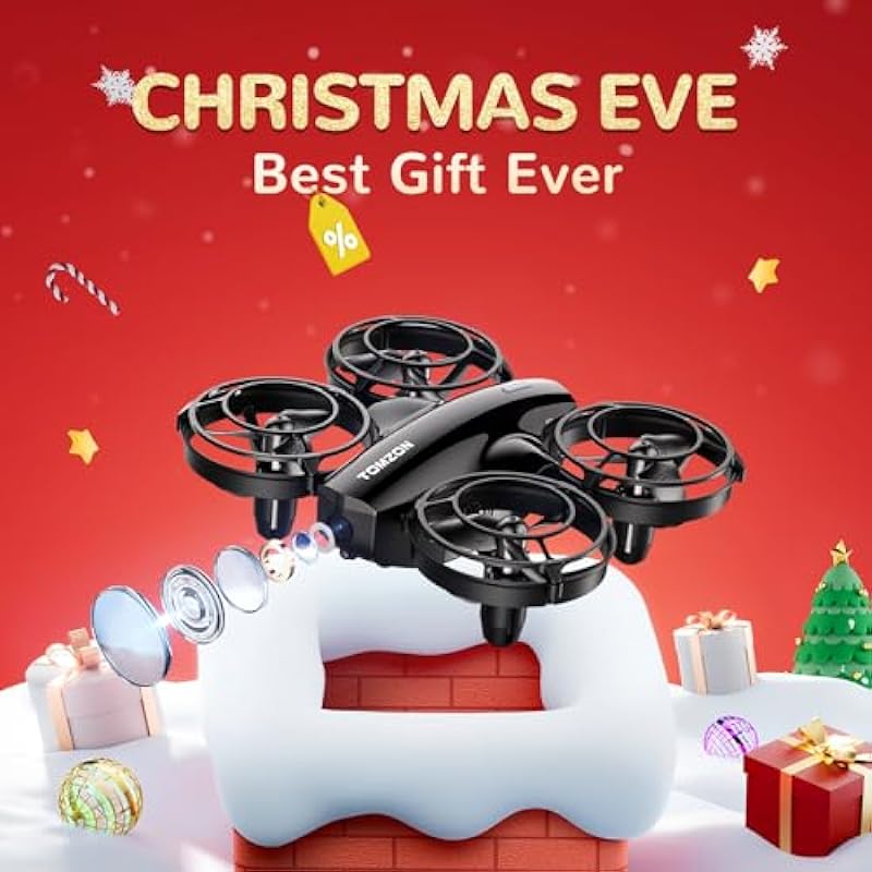 TOMZON A24W Drones for Kids with Camera, 1080P FPV Mini Drone for Adults, Battle Mode, Throw to Go, RC Quadcopter for Beginners with 3 Batteries 24 Mins, 3D Flips, Self Spin, Circle Fly, One Key Start