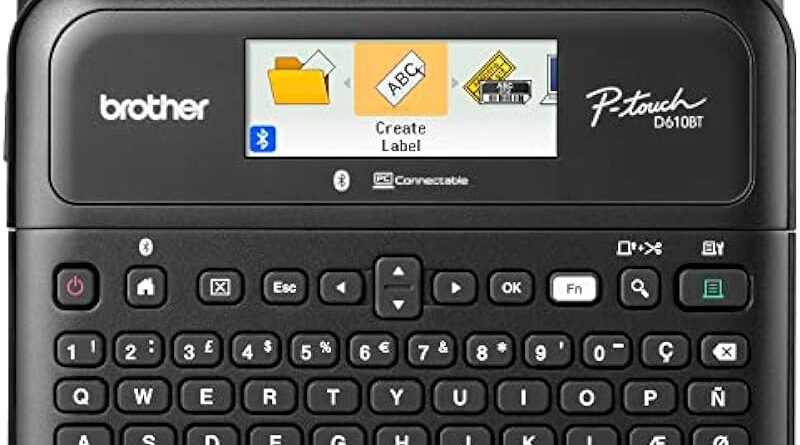 Brother P-Touch PT-D610BT Business Professional Connected Label Maker with Bluetooth® Connectivity