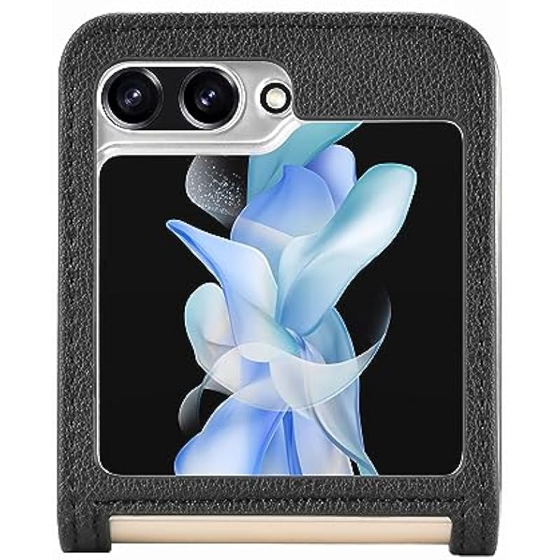 Z Flip 5 2023 5G Case Compatible with Samsung Galaxy Z Flip 5 5g Credit Cards Z Flip5 Cases ZFlip5 Covers Shell Skins (Black)
